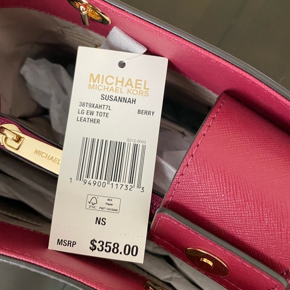 MICHAEL KORS SUSANNAH LARGE LEATHER TOTE BAG - Picture 12 of 12